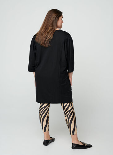 Leggings mit Zebra-Print, Zebra AOP, Model image number 1
