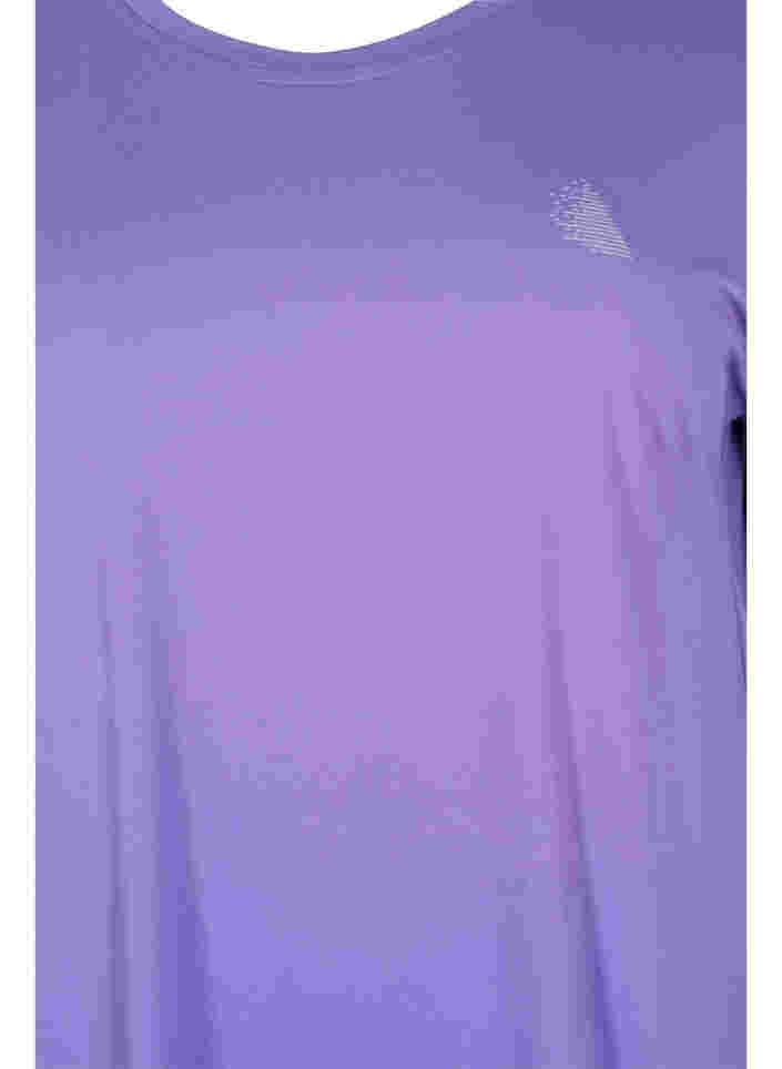 Einfarbiges Trainings-T-Shirt, Passion Flower, Packshot image number 2