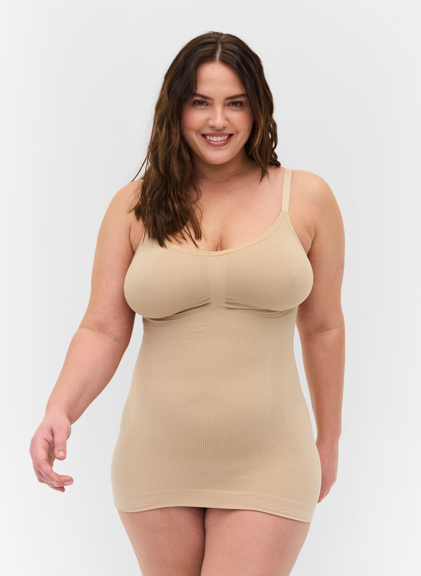 Shapewear-Tr&auml;gertop, Beige, Model