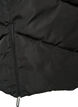 Langer Puffermantel mit Kapuze und Taschen, Schwarz, Packshot image number 3