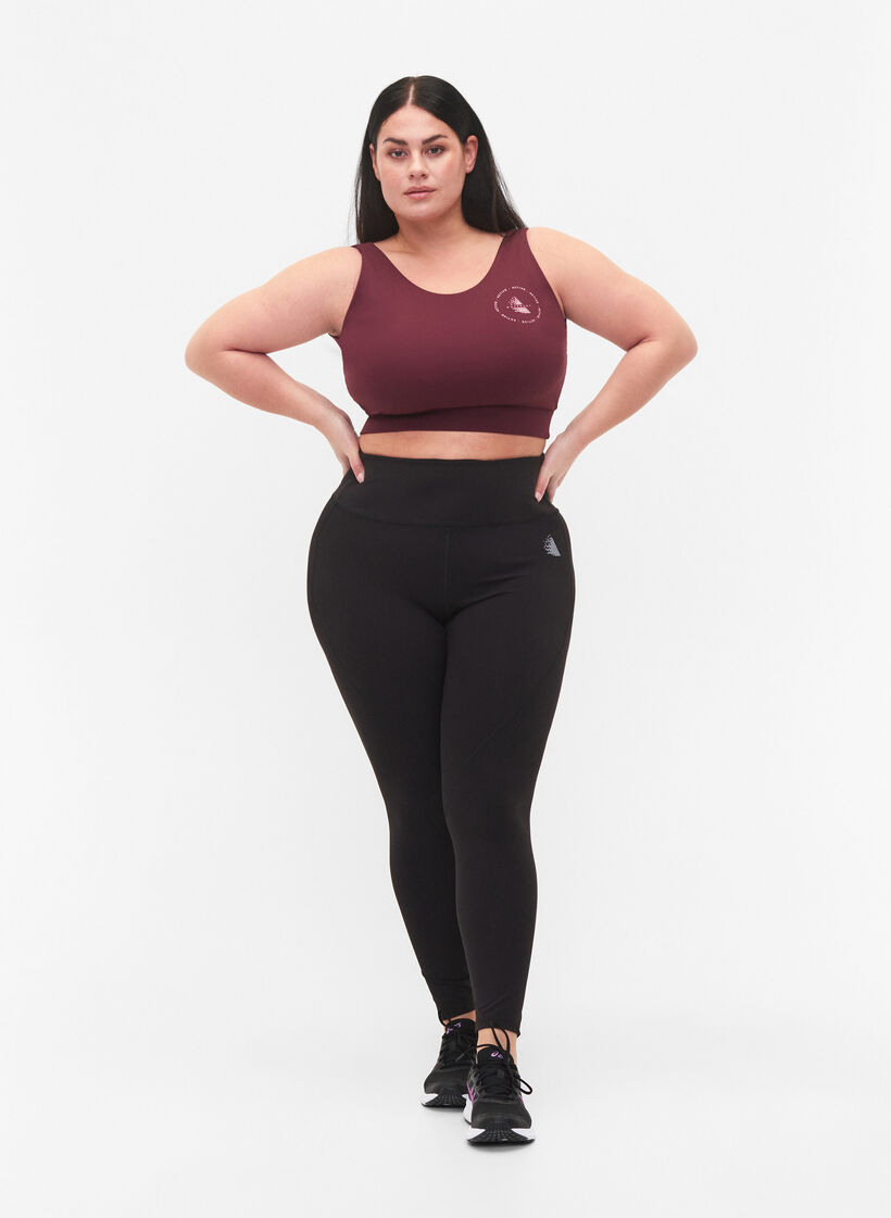 CORE, MID SUPPORT SPORTS BRA - Sport-BH mit V-Rücken, Fig, Model image number 2