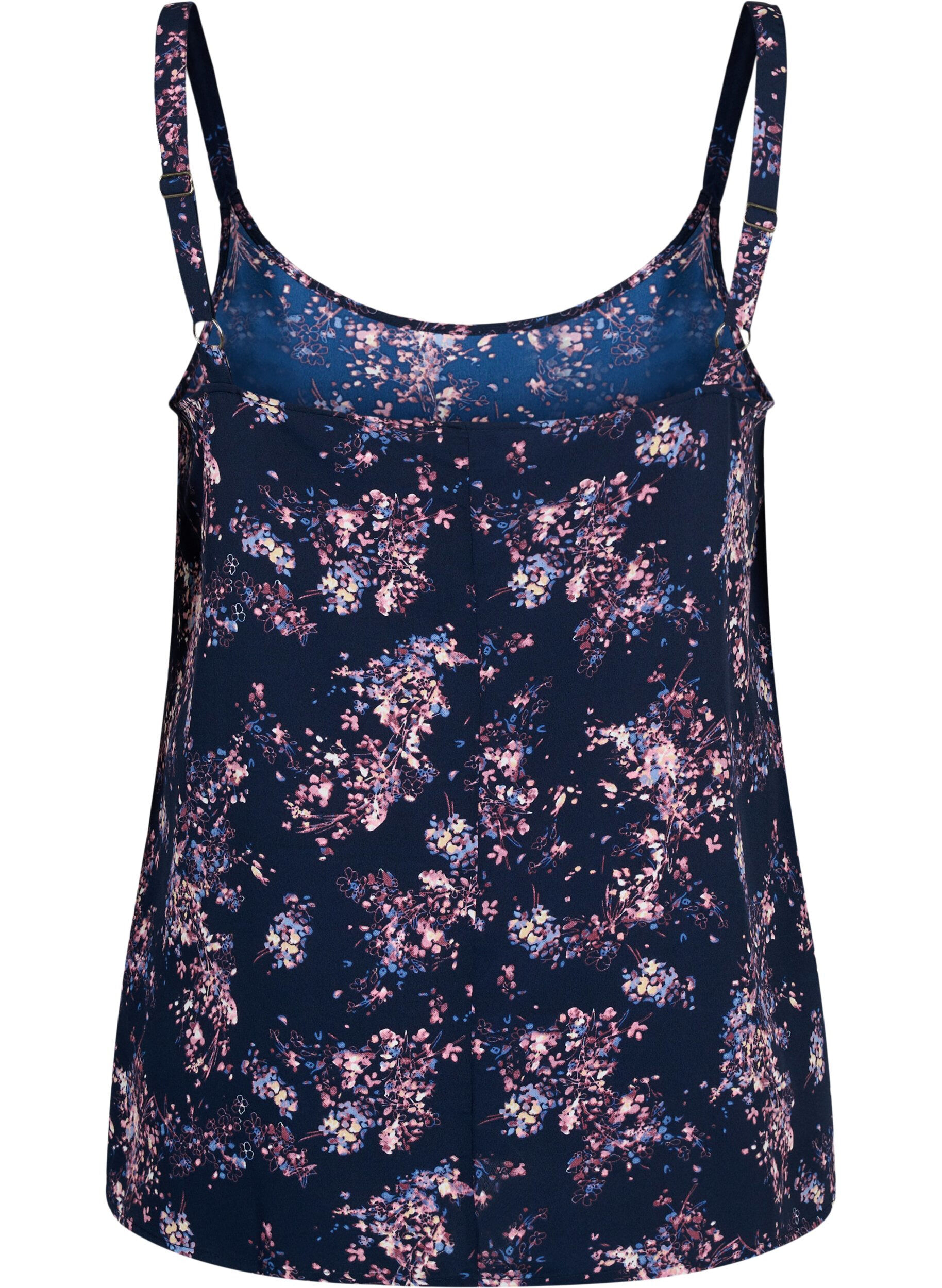 ZizziFLASH - Top mit Print, Navy Rose Flower, Packshot image number 1