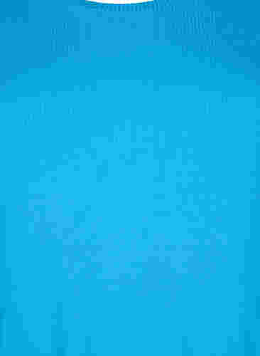 Midikleid aus Viskose mit kurzen Ärmeln, Ibiza Blue, Packshot image number 2