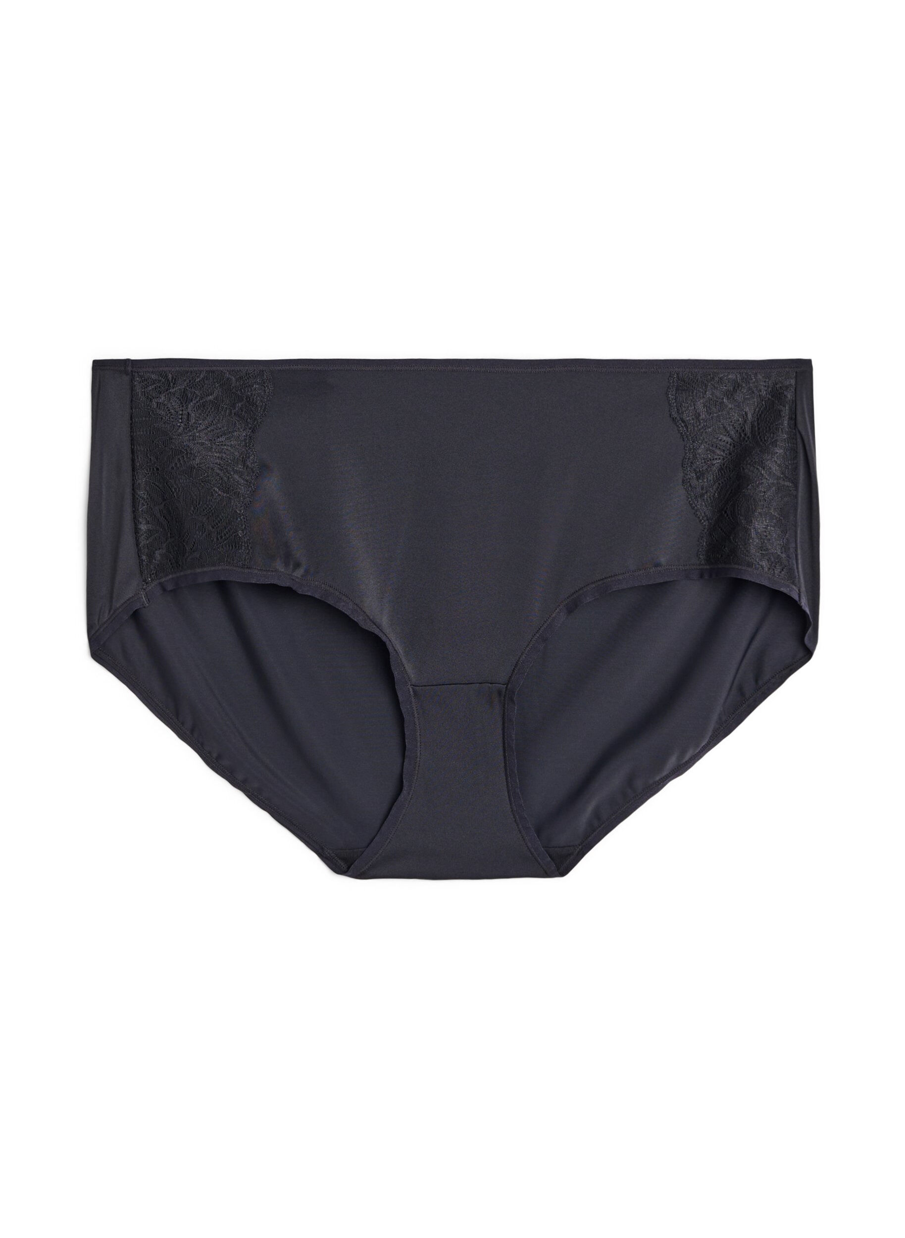 ZizziRegular rise Unterw&auml;sche 2er-Pack, Schwarz, Packshot image number 2