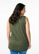 Top aus Baumwolle mit A-Linie, Grün, Model image number 2