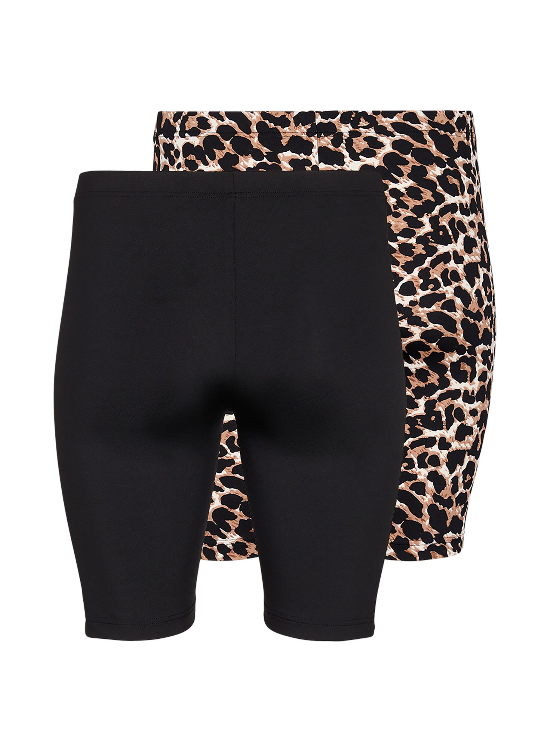Zizzi2er-Pack Radlershorts, Schwarz, Packshot image number 1