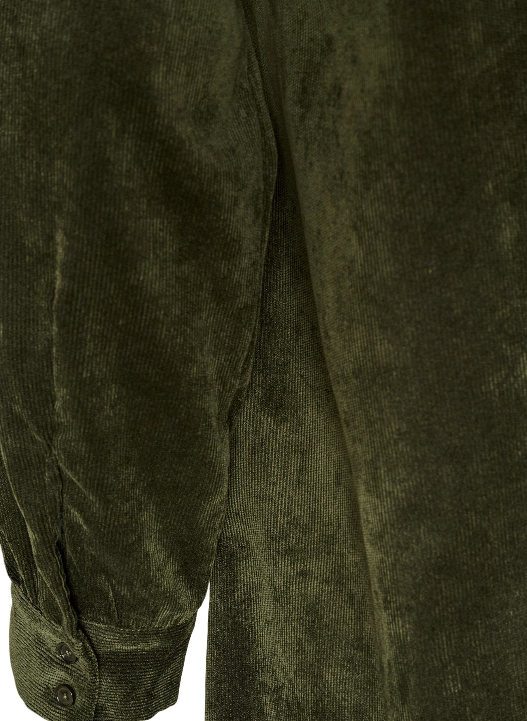 ZizziHemdblusenkleid aus Cord mit Kragen und Knopfleiste, Gr&uuml;n, Packshot image number 4