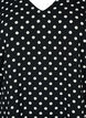 Gedrucktes Top mit V-Ausschnitt, Black Dot, Packshot image number 2