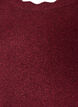 Gestricktes Minikleid mit gewelltem Saum und Schlitzen, Rot, Packshot image number 2