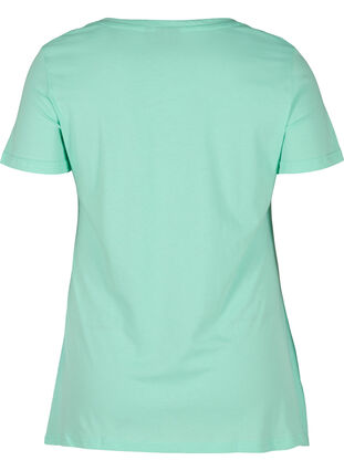 Kurzarm T-Shirt aus Baumwolle mit A-Linie, Cabbage DARLIN, Packshot image number 1