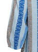 Kurzes Kleid aus Leinen und Viskose mit 3/4-&Auml;rmeln, Blau, Packshot image number 3