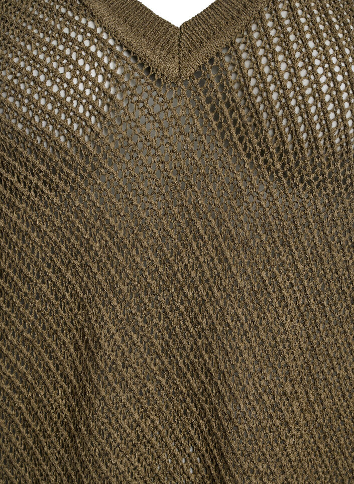 FLASH - Kurzarmpullover mit V-Ausschnitt, Grün, Packshot image number 2