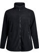 Fleecejacke mit Taschen, Schwarz, Packshot image number 0