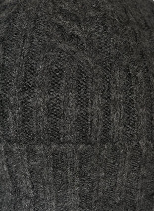 Strickmütze mit Quaste, Dark Grey Melange, Packshot image number 1
