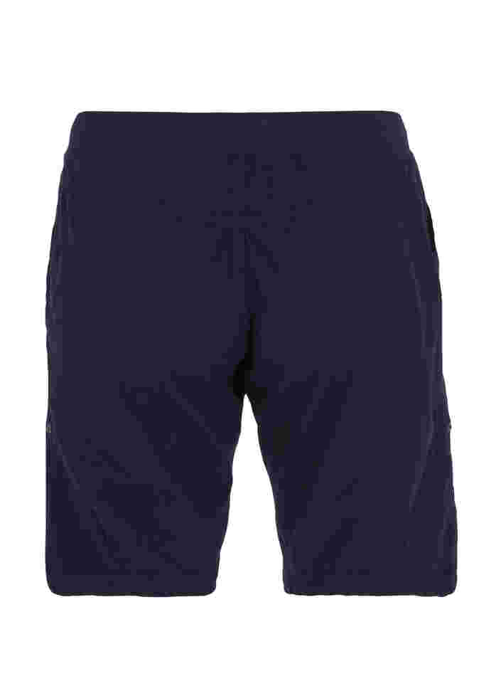 Lockere Shorts aus Baumwolle mit Taschen , Night Sky, Packshot image number 1