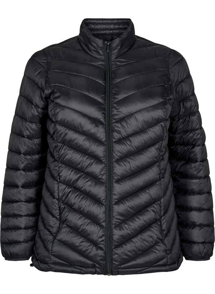 Leichte Jacke mit Taschen, Schwarz, Packshot