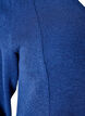 Bluse aus Jersey mit gerippter Struktur und A-Linien-Passform, Blau, Packshot image number 3