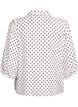 Bluse mit P&uuml;nktchenmuster und 3/4-&Auml;rmeln, Wei&szlig;, Packshot image number 1