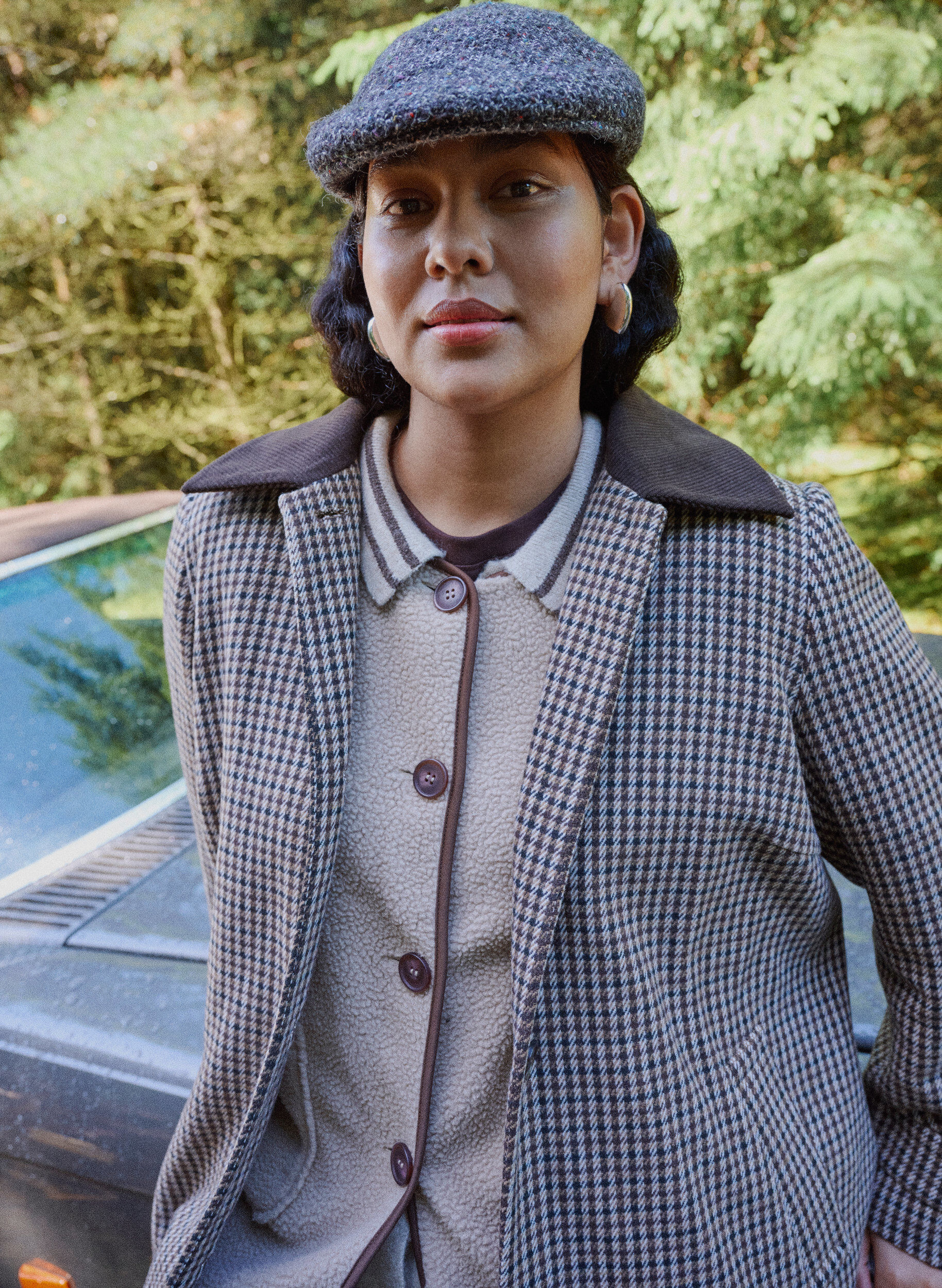 ZizziStrickjacke mit Kontrast&auml;rmeln und Kragen, Beige, Image image number 0
