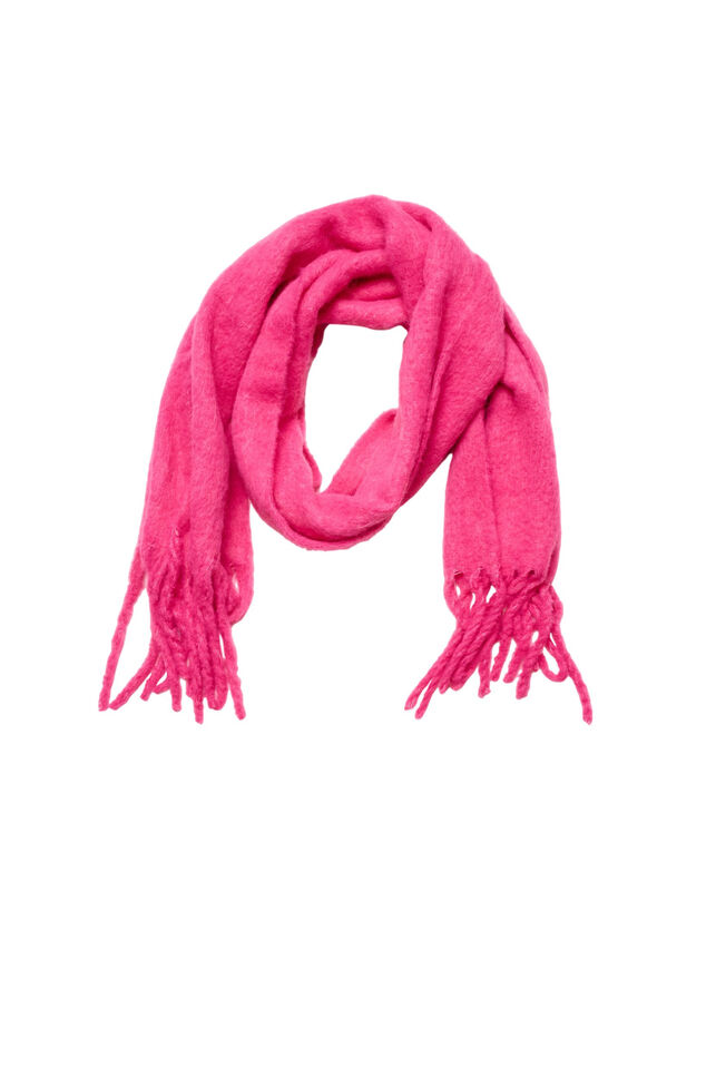Weicher Schal mit Fransen, Pink, Packshot