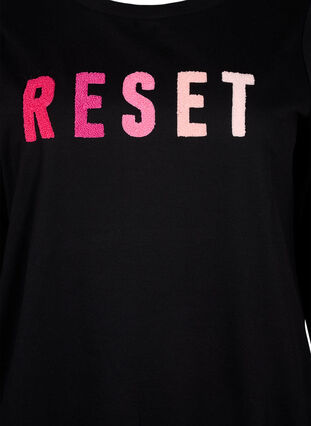 Sweatshirt mit Text, Black W. Reset, Packshot image number 2