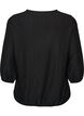 Bluse mit Struktur und 3/4-&Auml;rmeln, Schwarz, Packshot image number 1