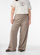 Hose mit weitem Bein, Beige, Model image number 2