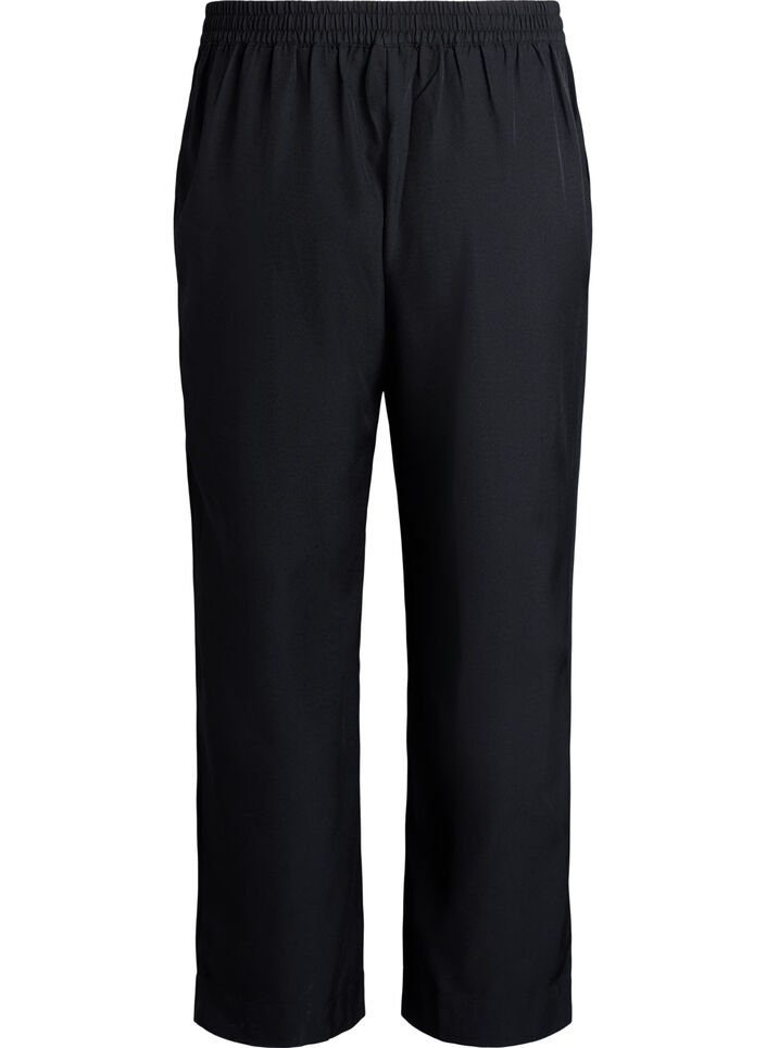 Lockere Hose mit Taschen, Schwarz, Packshot image number 1