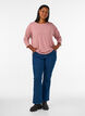 Bluse aus Jersey mit 3/4-&Auml;rmeln, Rot, Model image number 1