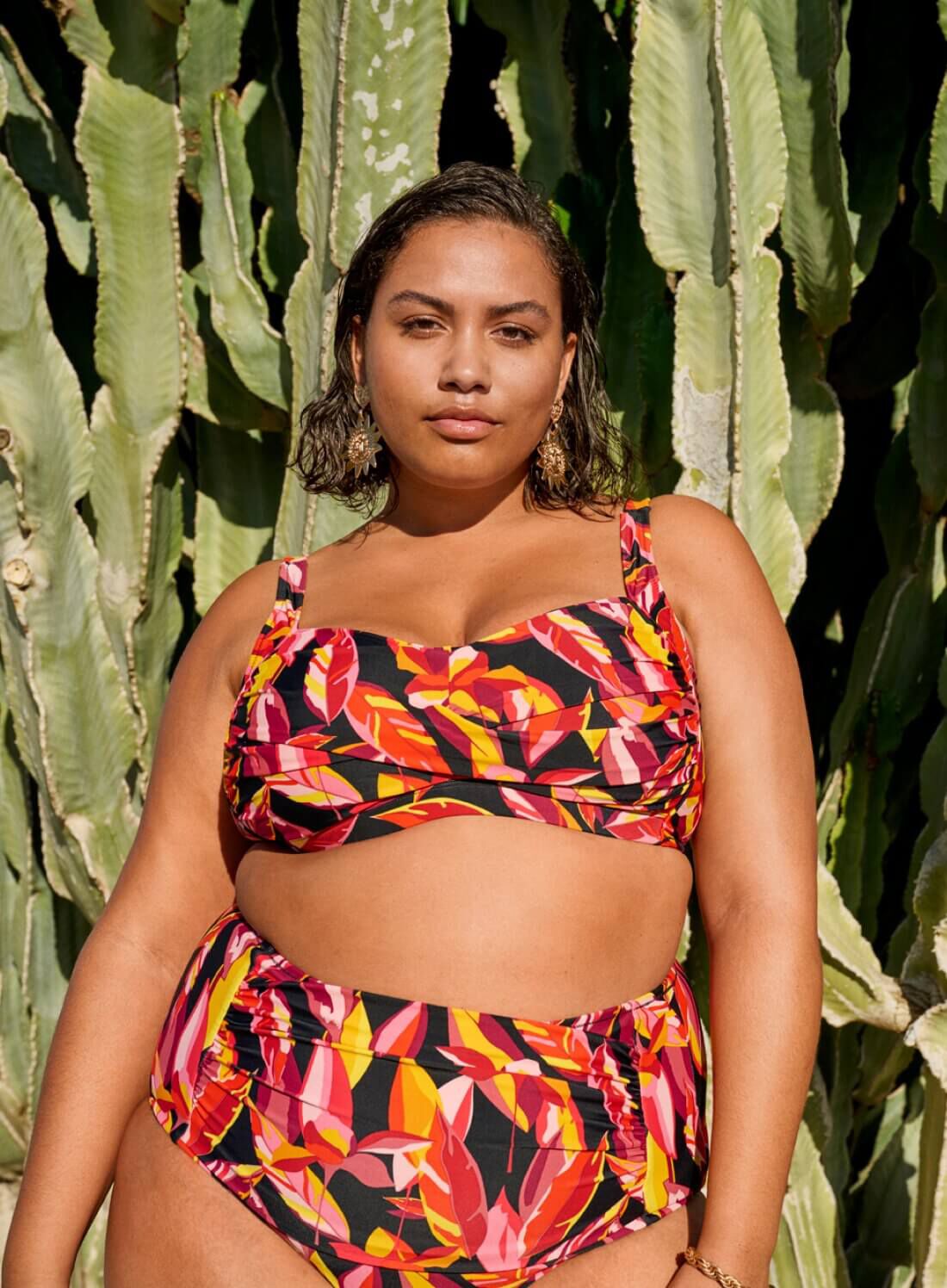 ZizziBikiniset mit Bl&auml;ttern, , Model