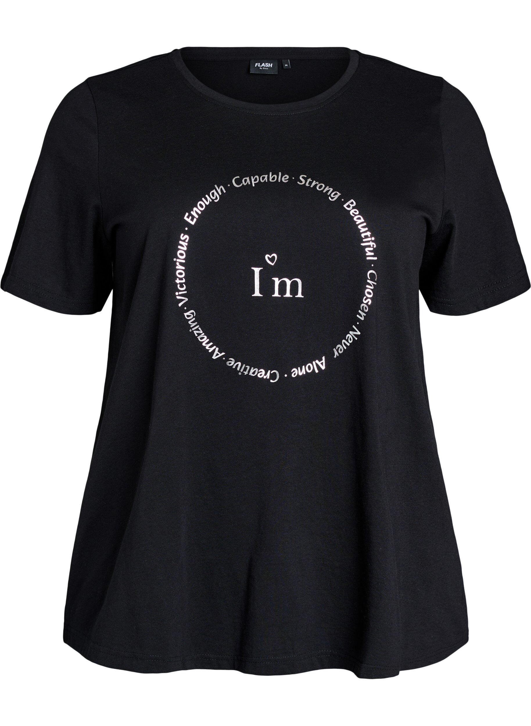 ZizziT-Shirt mit Print, Schwarz, Packshot image number 0