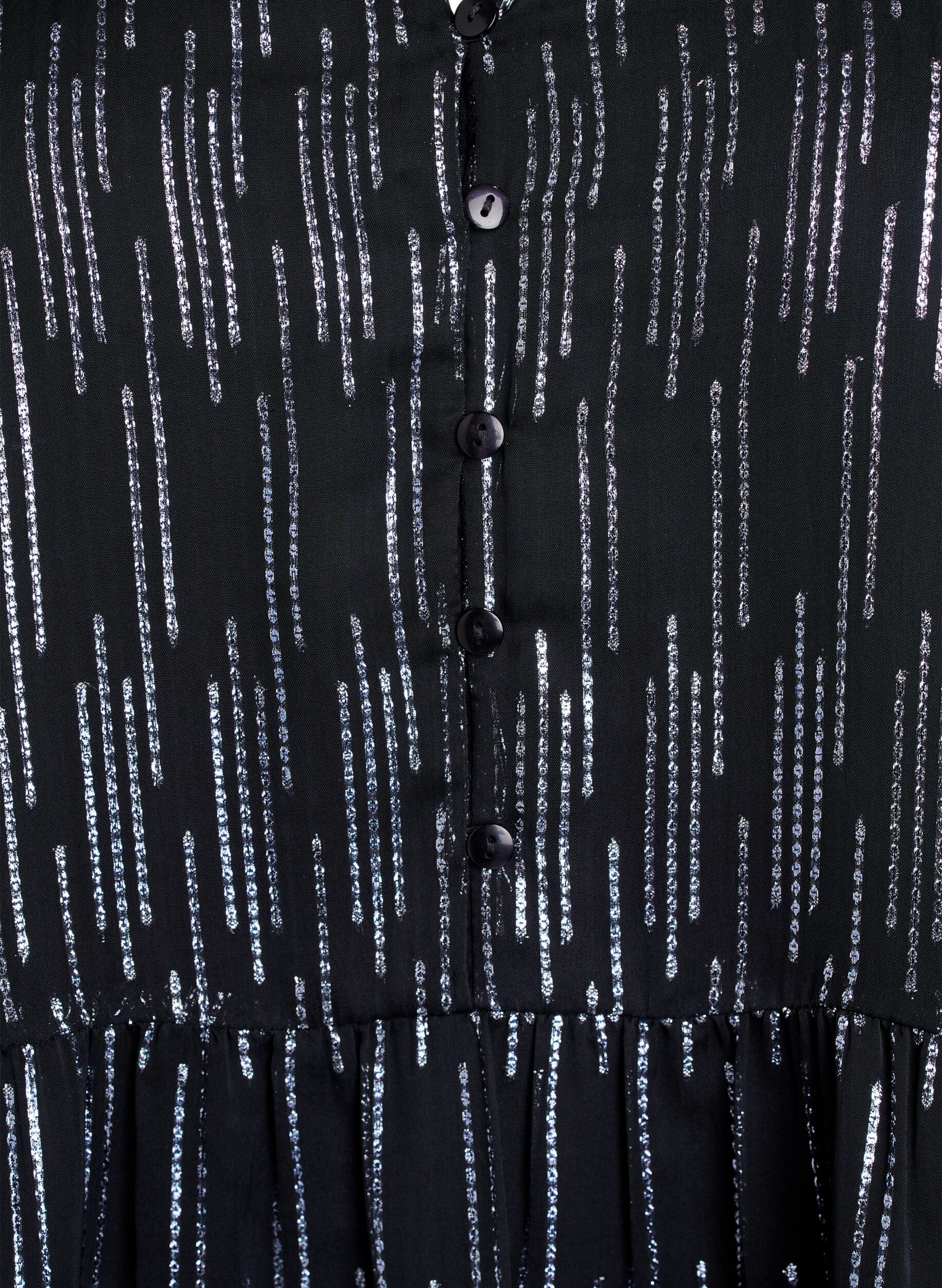 ZizziKurzes Partykleid mit Glitzermuster, Schwarz, Packshot image number 2