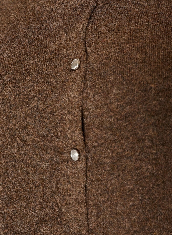 Strickjacke mit kurzen &Auml;rmeln, Braun, Packshot