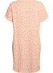 Kurzes Kleid mit gecrinkelter Textur und kurzen &Auml;rmeln, Gelb, Packshot image number 1