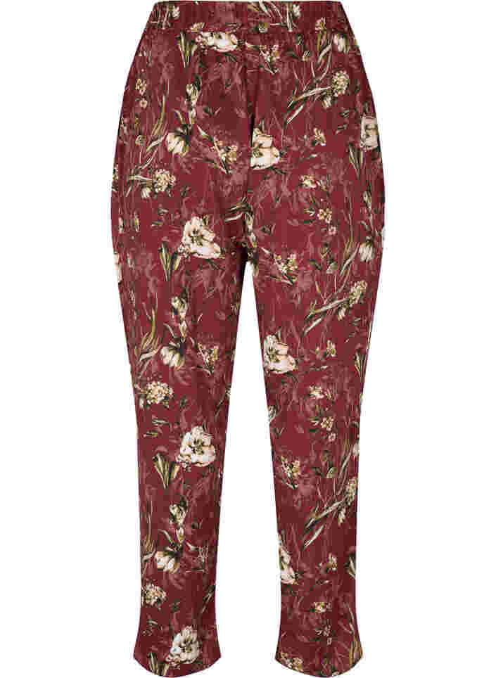 Pyjama Hose mit Bllumen-Print, Cabernet Flower Pr., Packshot image number 1