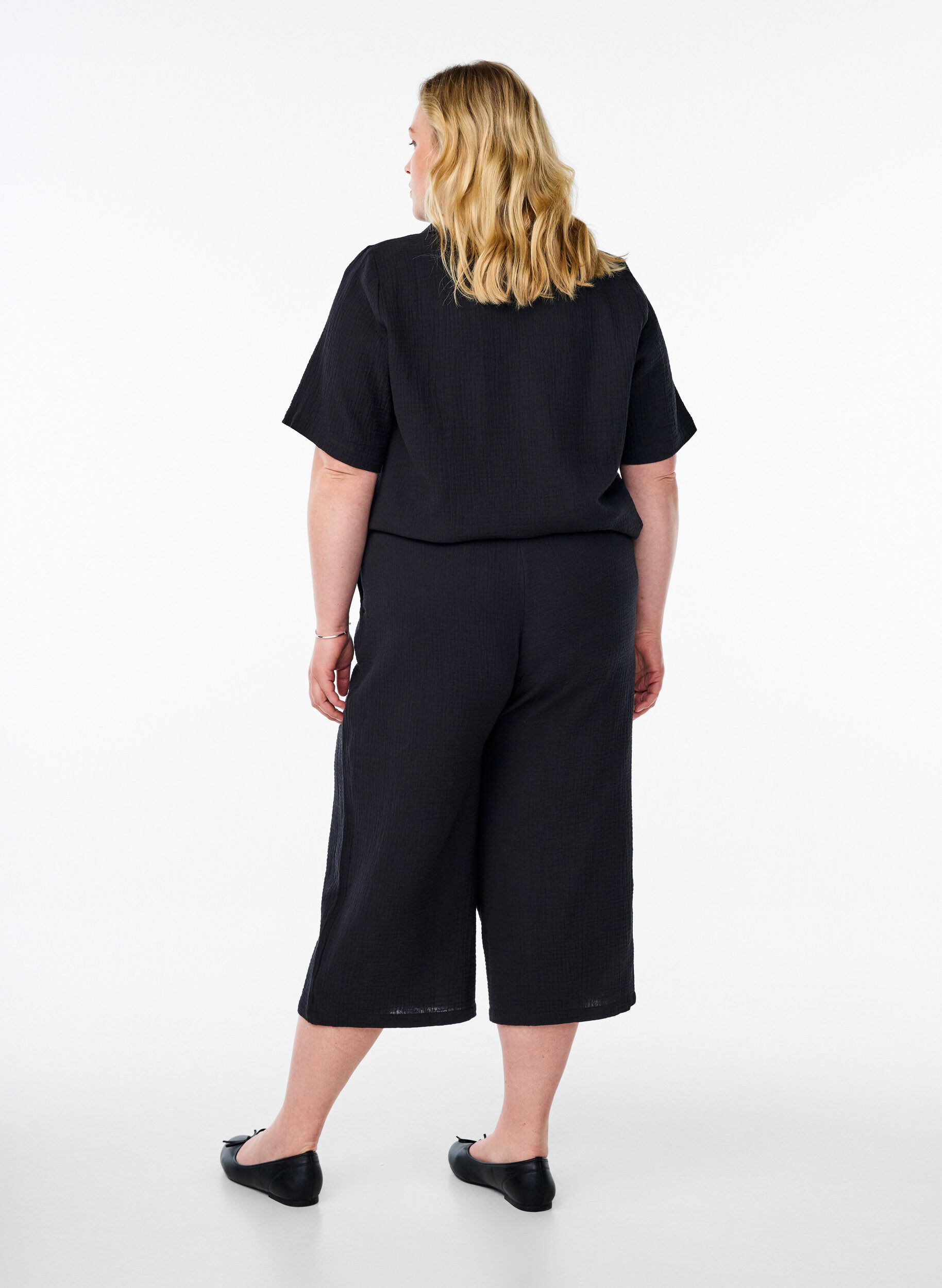ZizziCulotte-Hosen mit hoher Taille, Schwarz, Model image number 1