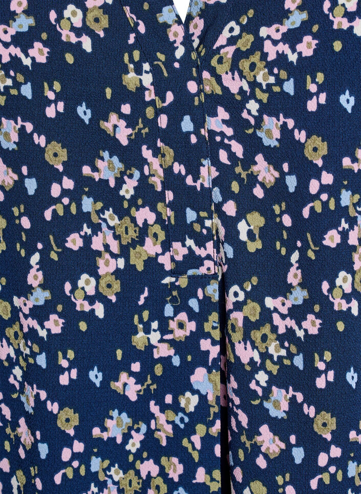 Bluse mit kurzen Ärmeln und V-Ausschnitt, Pink, Packshot image number 2