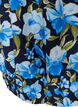 Kurzarm Baumwollkleid mit Print, Blau, Packshot image number 3