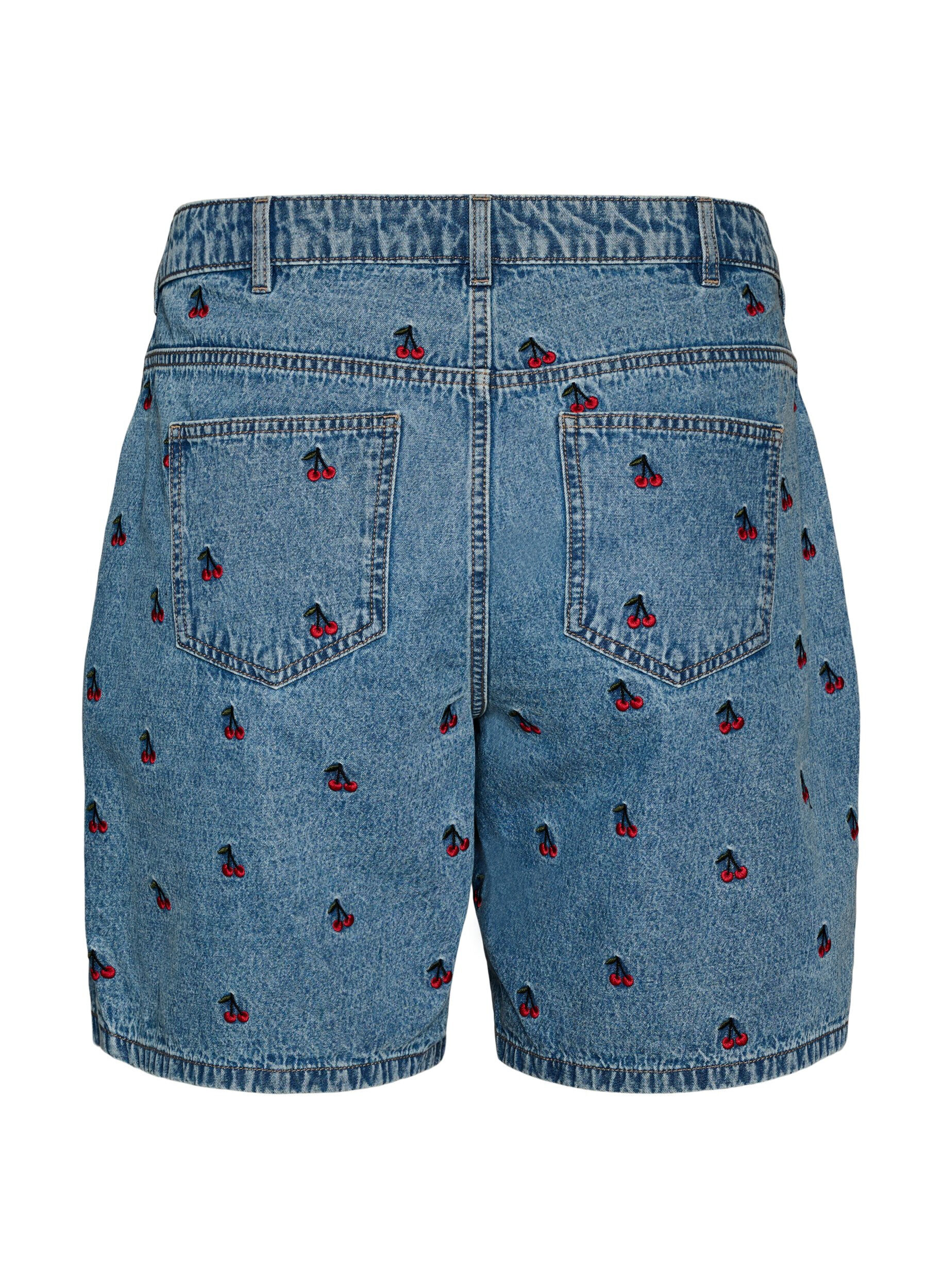 ZizziBestickte Denimshorts, Blau, Packshot image number 1