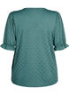 Bluse mit V-Ausschnitt und Lochmuster, Sea Pine, Packshot image number 1