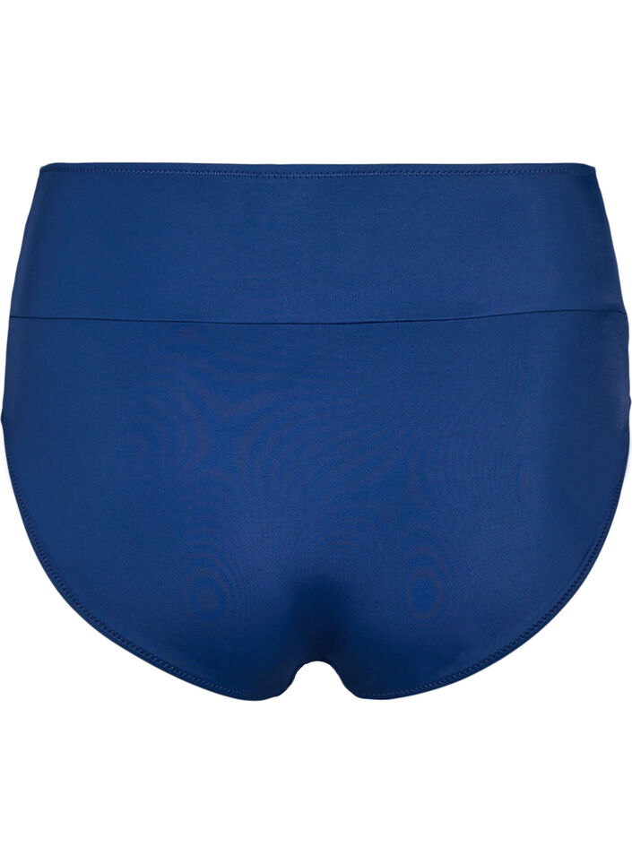 Bikini-Slip mit Wickeldetail, Blau, Packshot image number 1