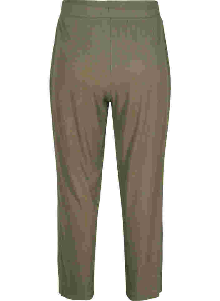 Lockere Hose aus Baumwollmischung, Ivy Green, Packshot image number 1