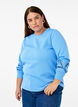 Sweatshirt mit aufgestickten Cut-Outs, Della Robbia Blue, Model image number 0