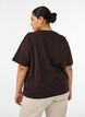 Kastiges T-Shirt aus Baumwolle, Braun, Model image number 2