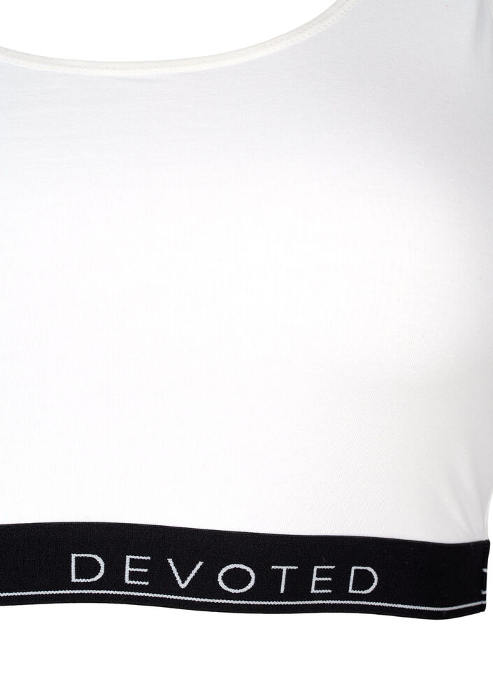 BH aus Baumwolle mit verstellbaren Trägern, Weiß, Packshot image number 2