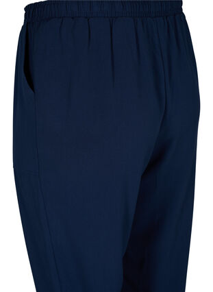 Hosen mit Taschen und elastischem Bündchen, Navy Blazer, Packshot image number 3