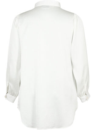 Langes Hemd mit Perlenknöpfen, Bright White, Packshot image number 1