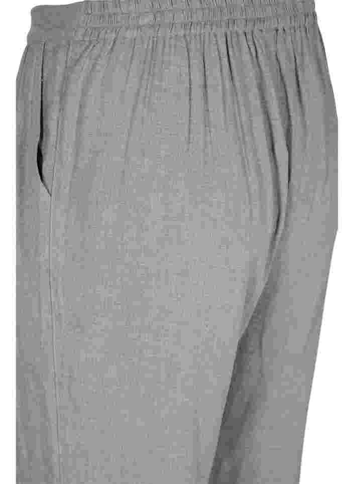 Klassische Hose mit Taschen, Grey Melange, Packshot image number 3