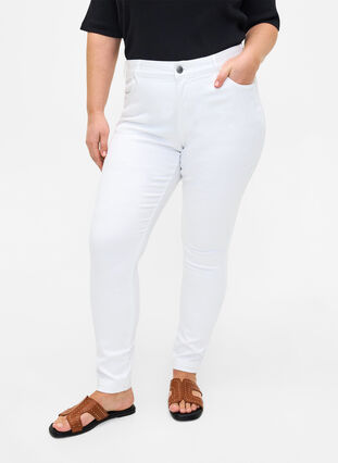 Viona Jeans mit normaler Taille, White, Model image number 2