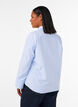 Gestreiftes Hemd mit breiten Manschetten, Blau, Model image number 2